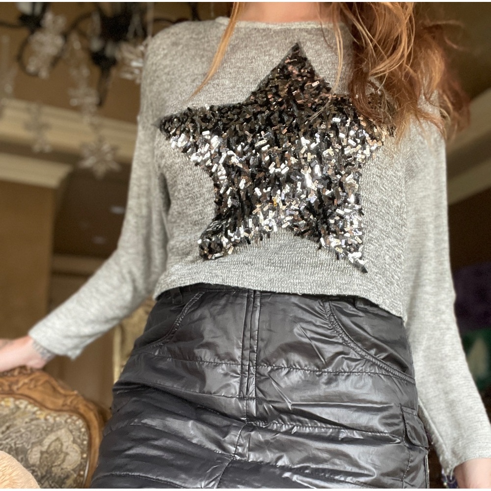 Metallic Silver Blouse - Picture 3 of 6